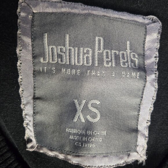 Y2K Joshua Perets Mini Sweater Dress size XS Black Pink Rhinestones Emo Mcbling - Picture 12 of 12